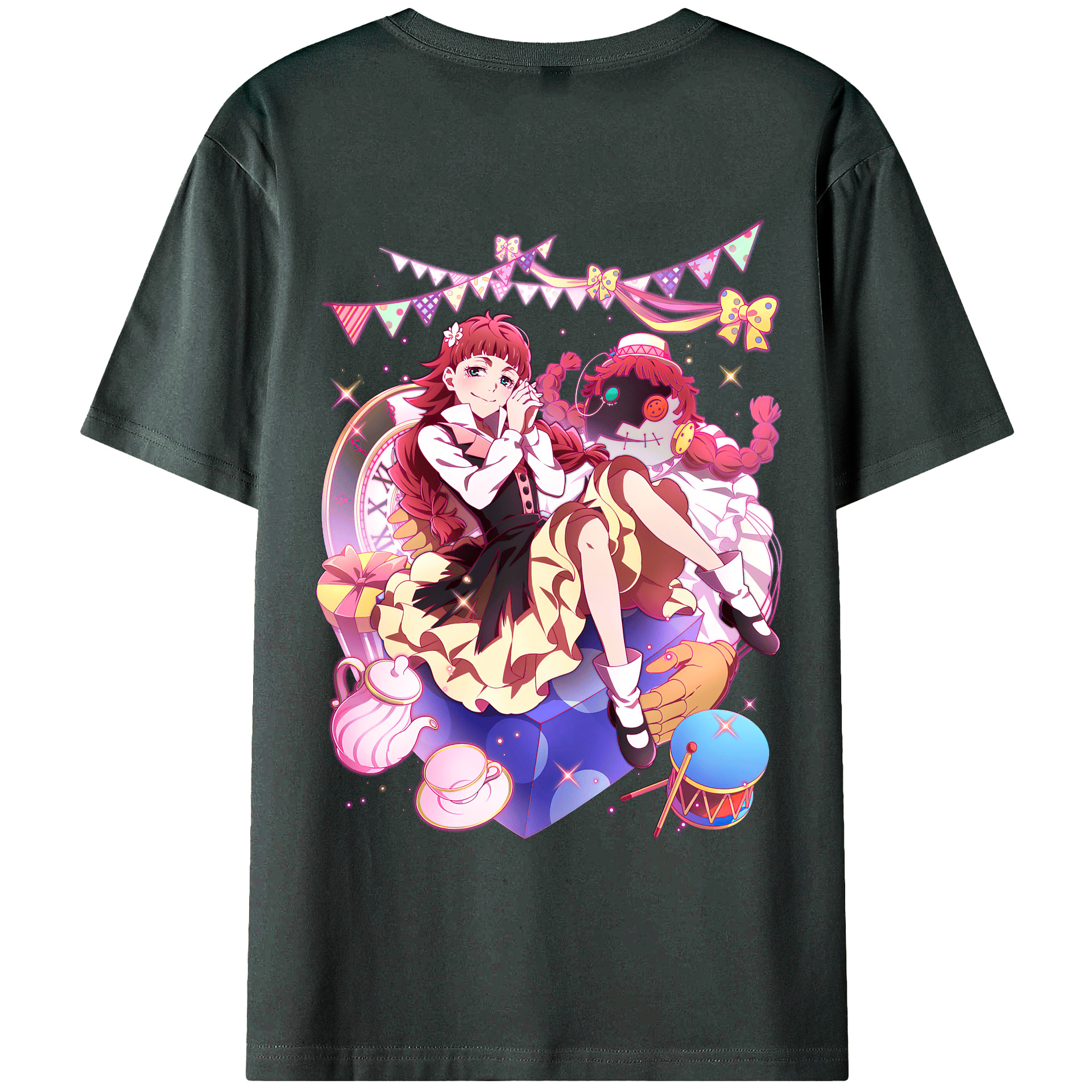 文豪ストレイドッグス Bungo Stray Dogs 綿100％ メンズ半袖Tシャツ（バックプリント） 通気性